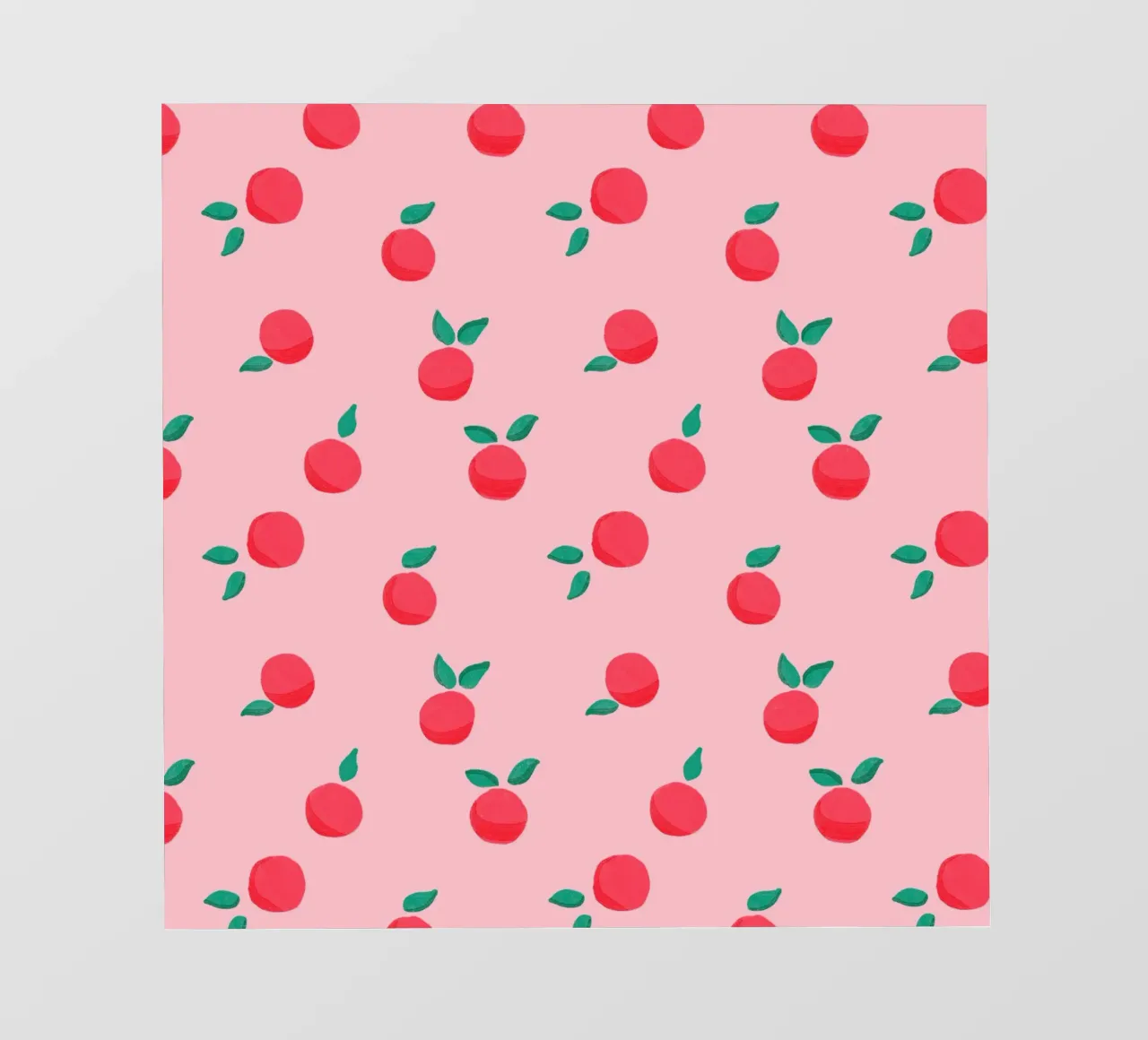 Fresh Summer Peach Fruit Pattern telo in pvc da showmemars