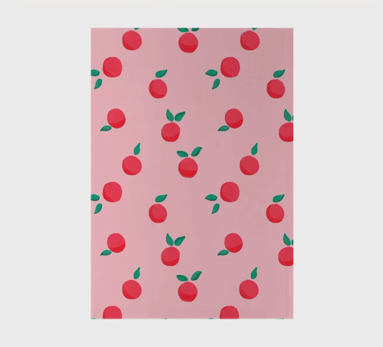 Fresh Summer Peach Fruit Pattern notebook by showmemars