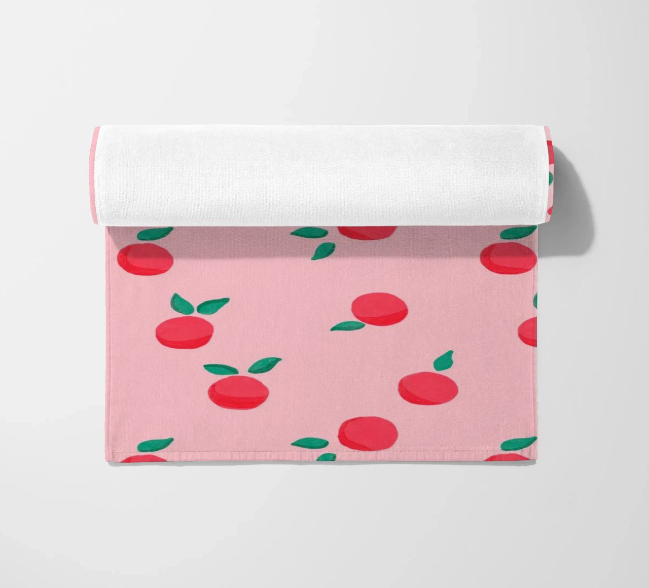 Fresh Summer Peach Fruit Pattern telo mare da showmemars