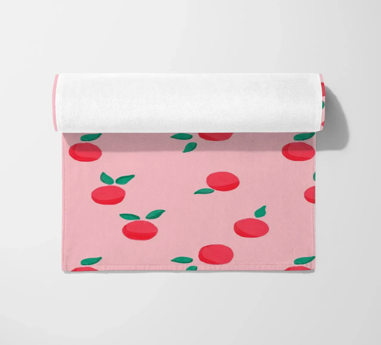 Fresh Summer Peach Fruit Pattern telo mare da showmemars