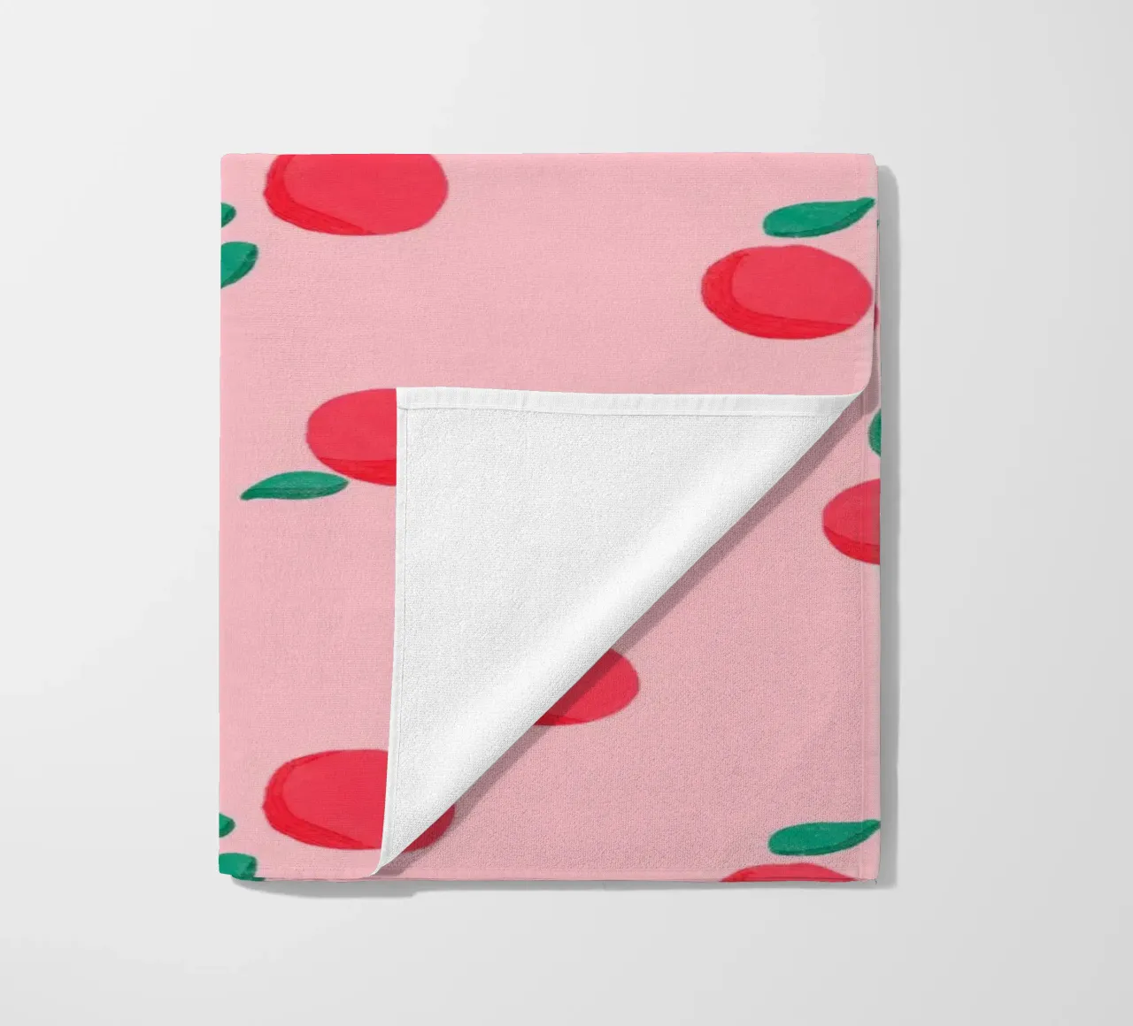 Fresh Summer Peach Fruit Pattern telo mare da showmemars