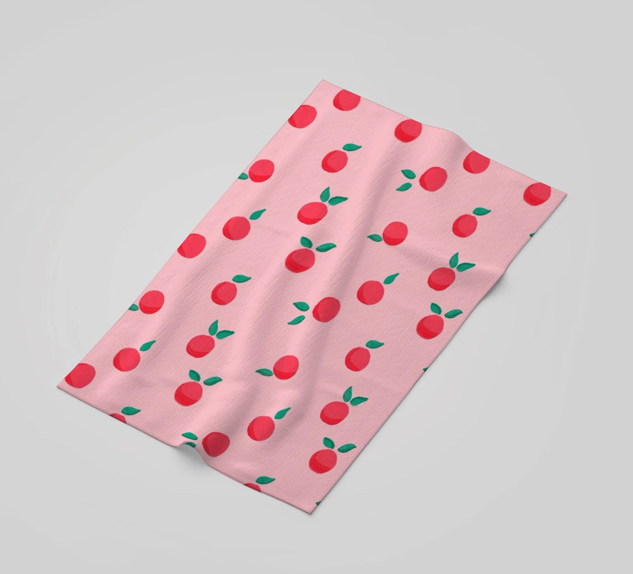 Fresh Summer Peach Fruit Pattern telo mare da showmemars