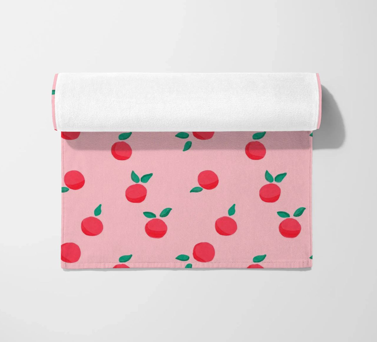 Fresh Summer Peach Fruit Pattern telo mare da showmemars