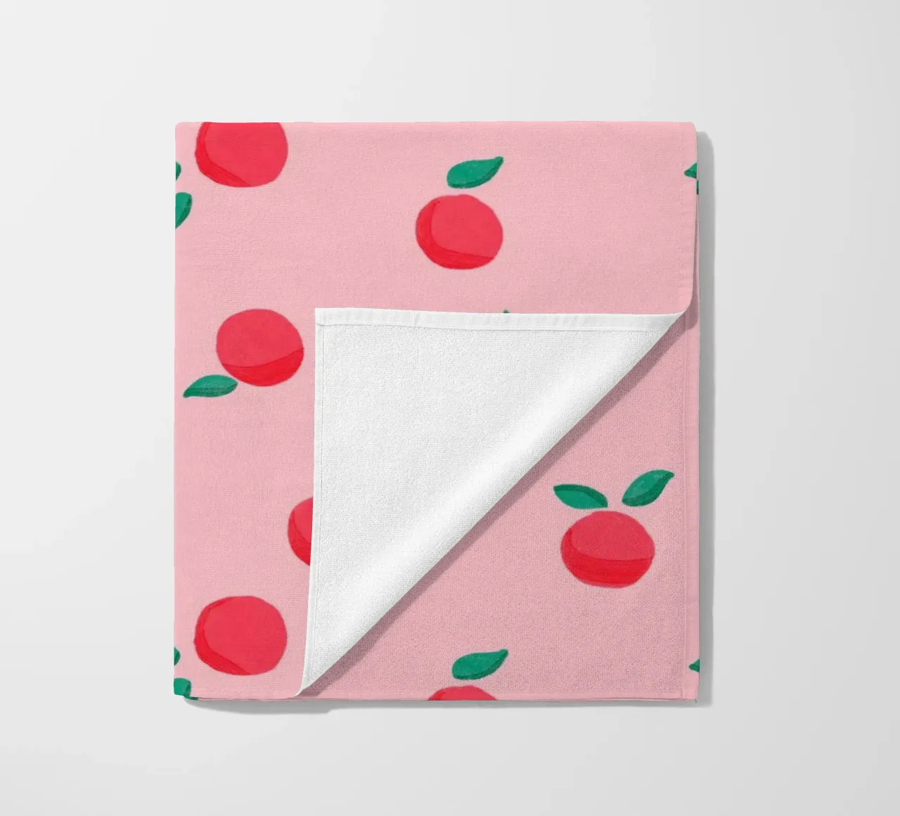 Fresh Summer Peach Fruit Pattern telo mare da showmemars