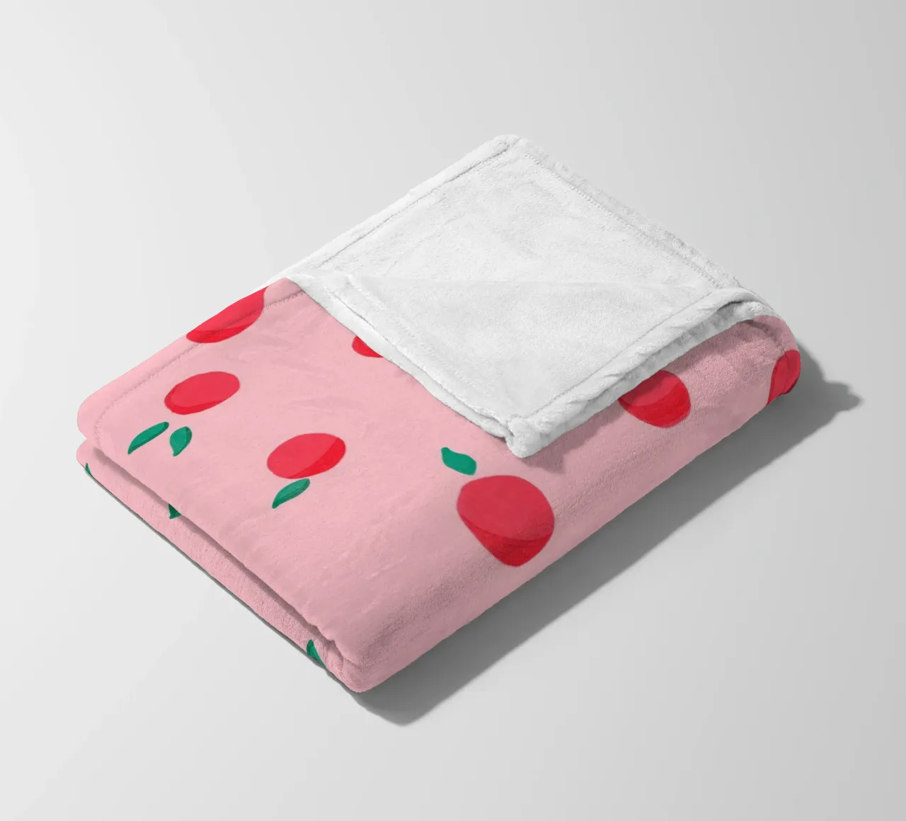 Fresh Summer Peach Fruit Pattern coperta in pile da showmemars