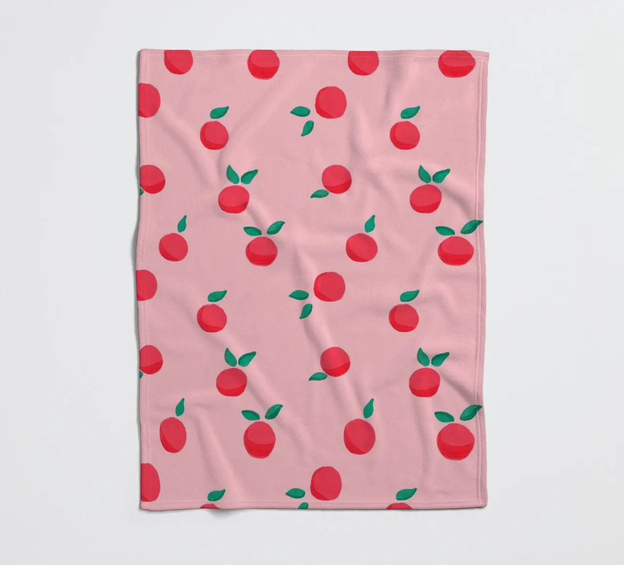 Fresh Summer Peach Fruit Pattern coperta in pile da showmemars