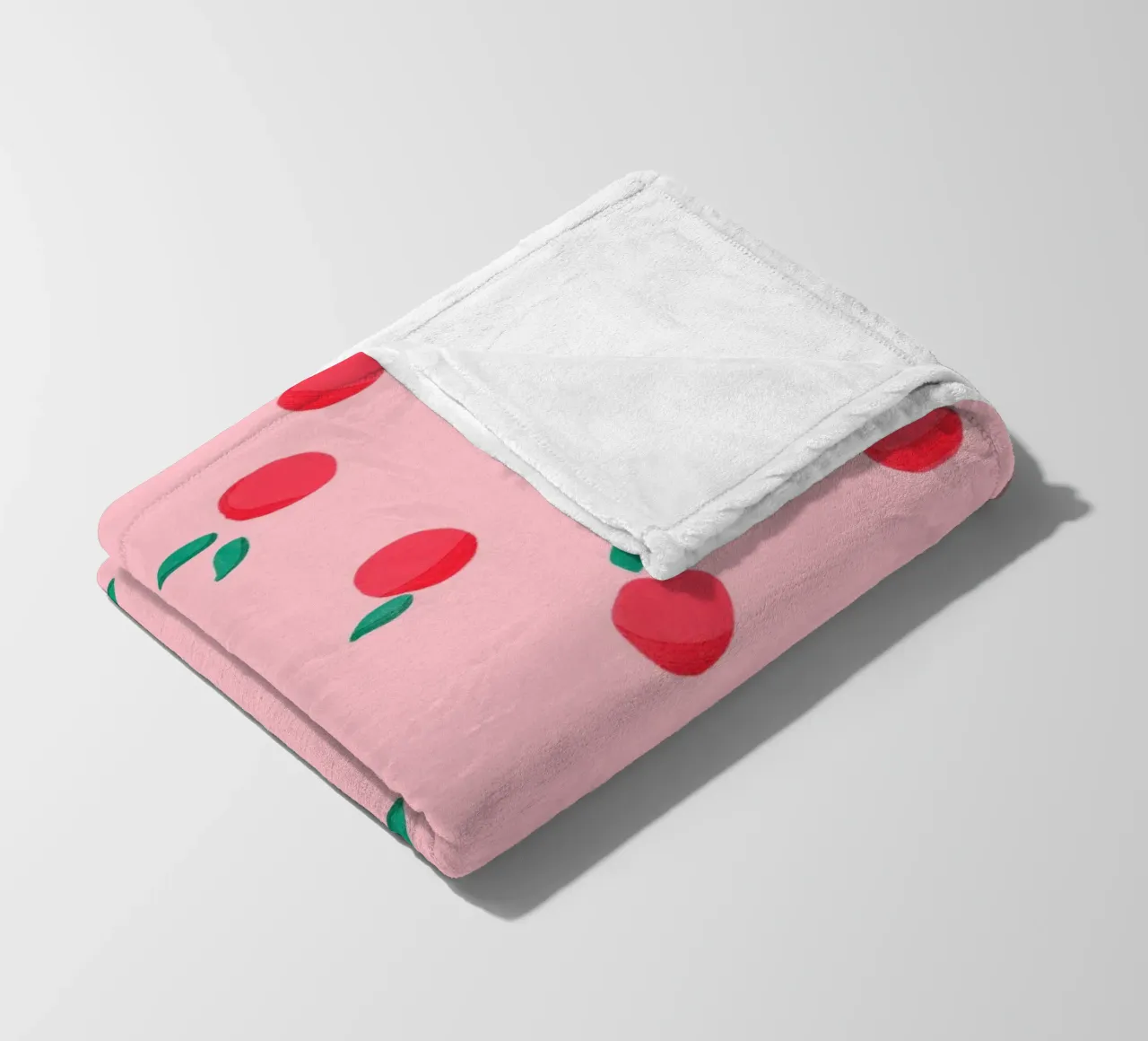 Fresh Summer Peach Fruit Pattern coperta in pile da showmemars