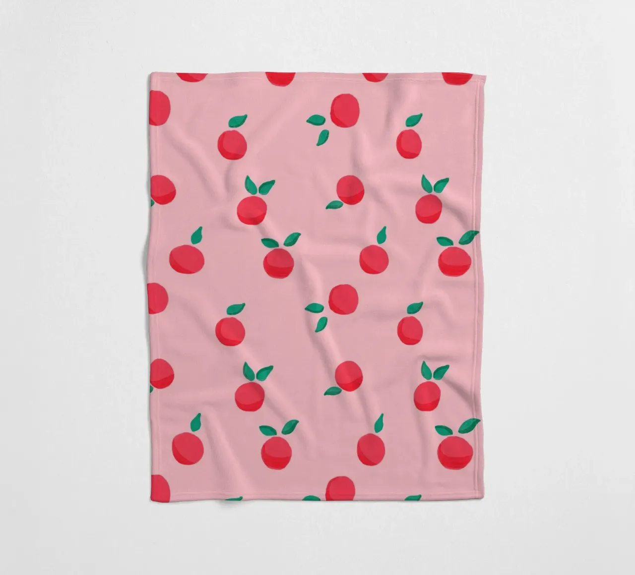 Fresh Summer Peach Fruit Pattern coperta in pile da showmemars