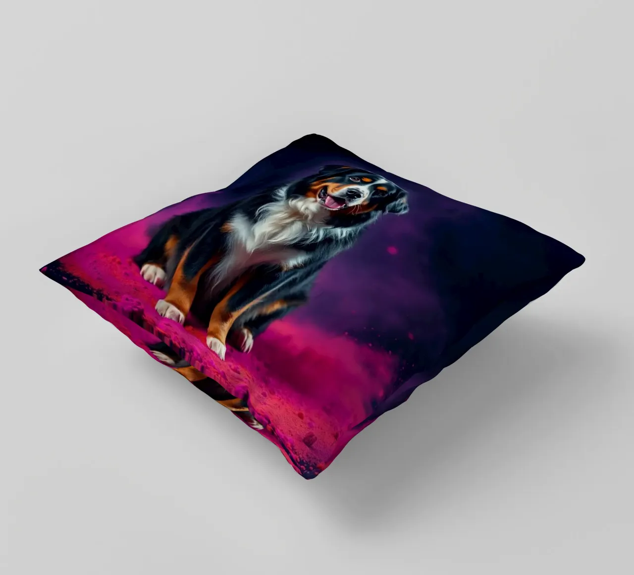 Le bouvier bernois coloré #136 coussin de Yumis.Beargang.and.Me