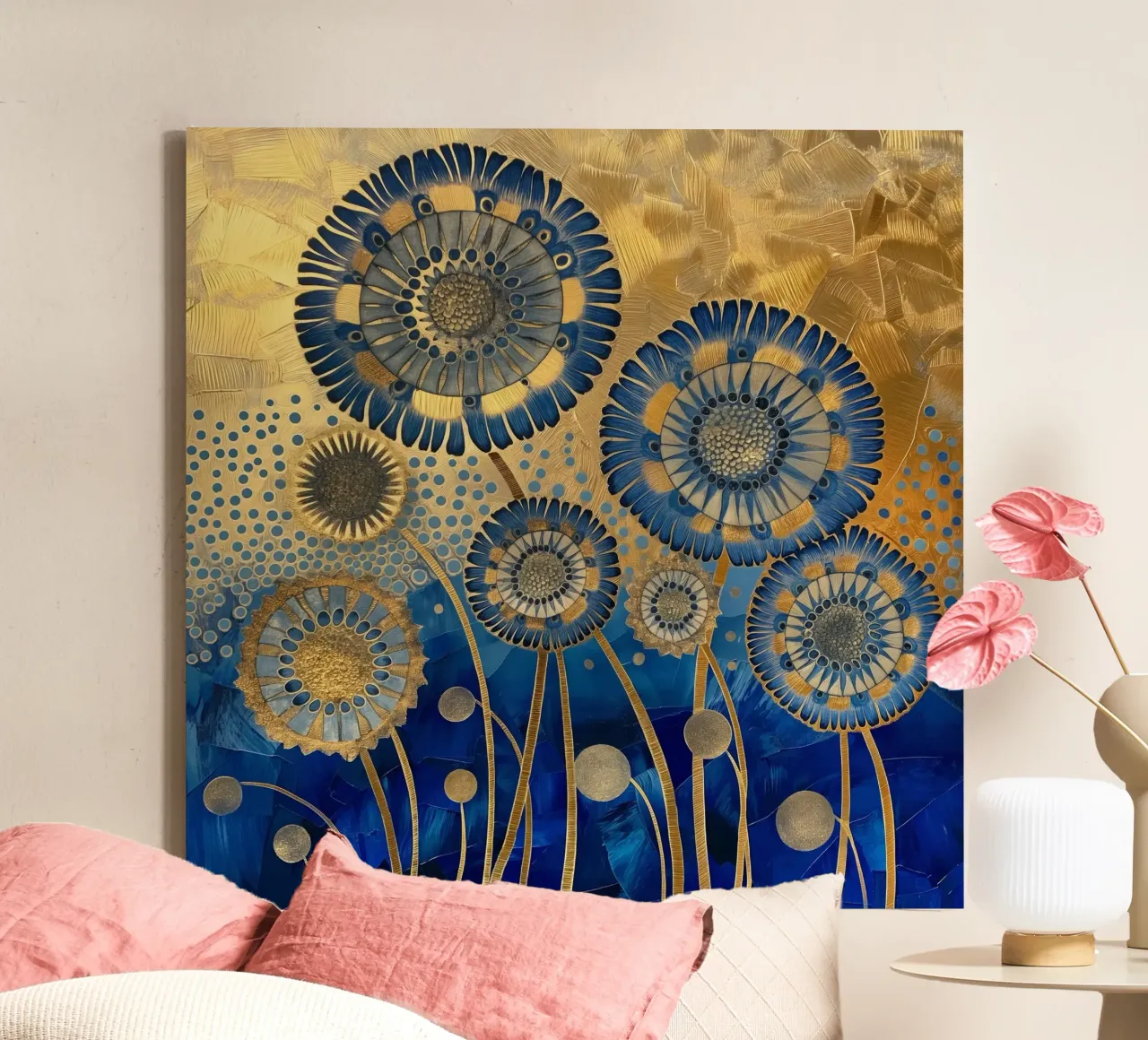 Muurkunst van Imagine canvas met Baklijst van Imagine