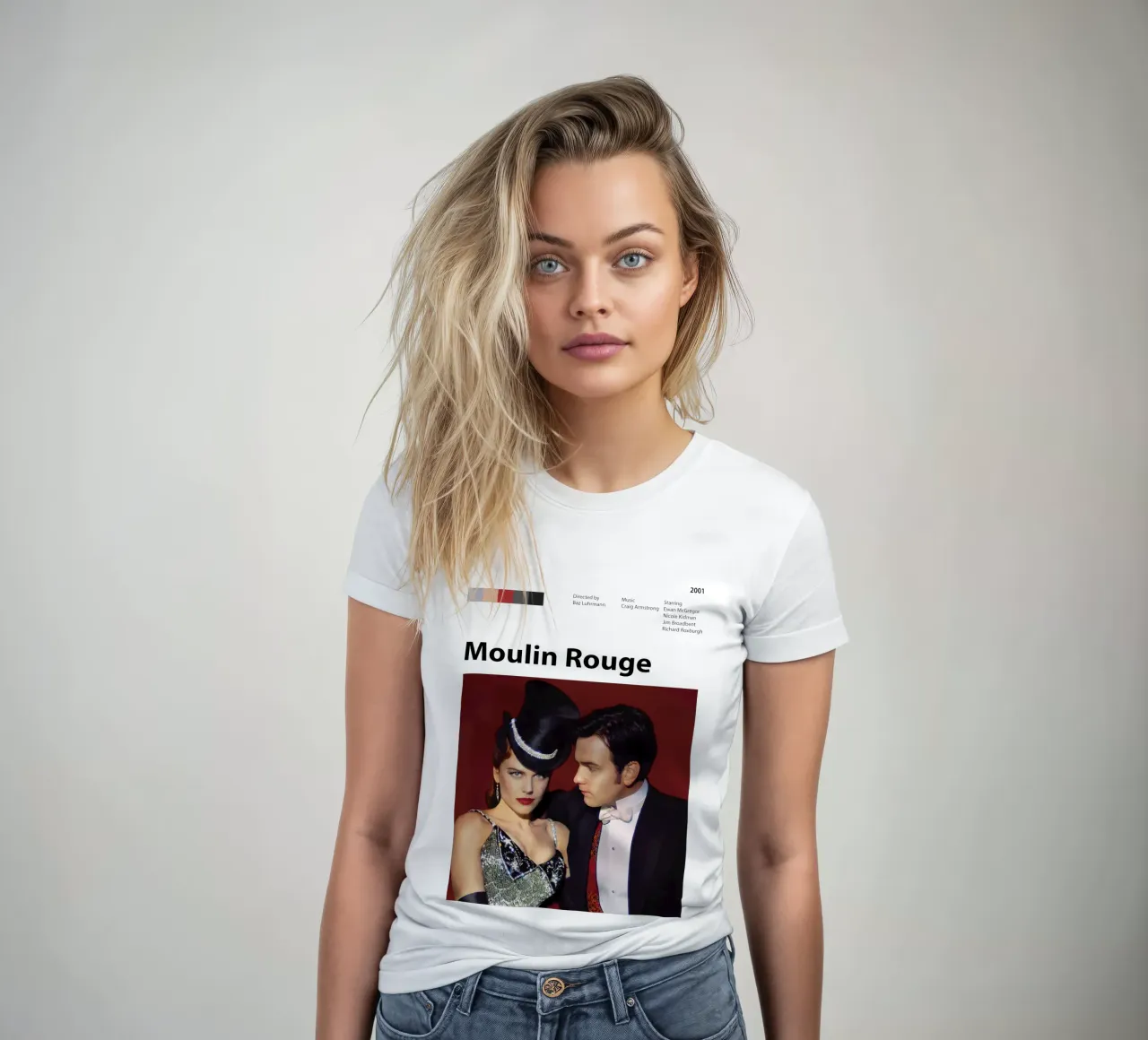Moulin Rouge women's fitted t-shirt by 🎞 The Movie Wall