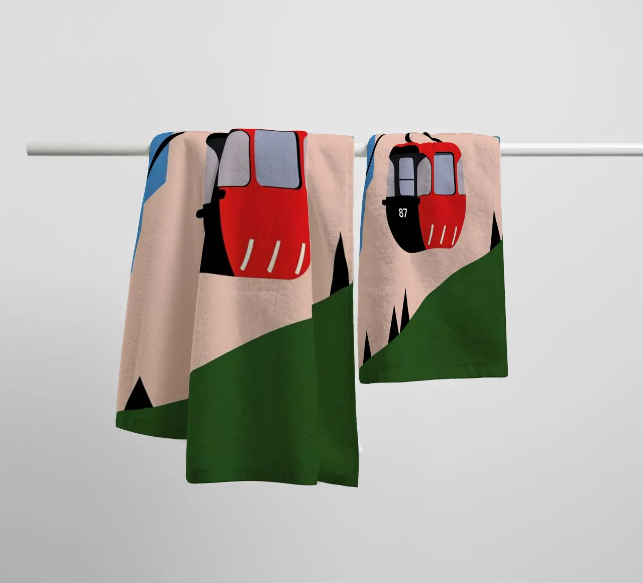Allgäu Alps towel by Rosi Feist