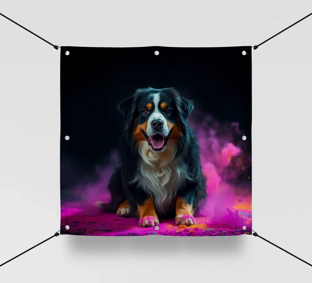 The colorful Bernese Mountain Dog #139 pvc cover by Yumis.Beargang.and.Me