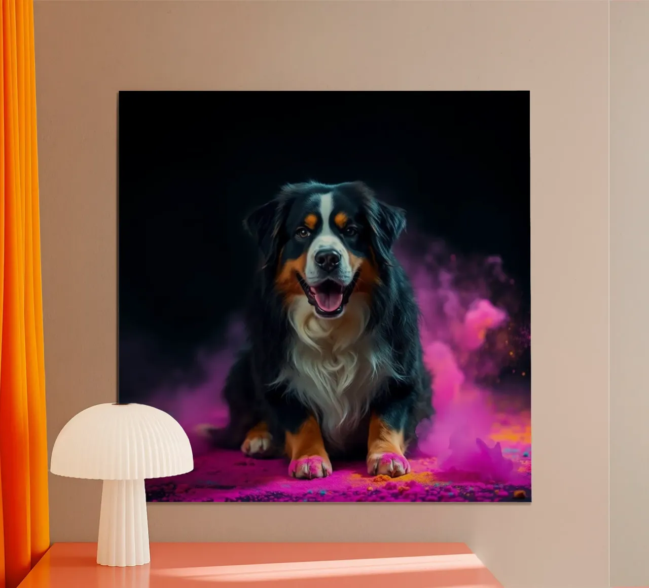The colorful Bernese Mountain Dog #139 hahnemühle by Yumis.Beargang.and.Me