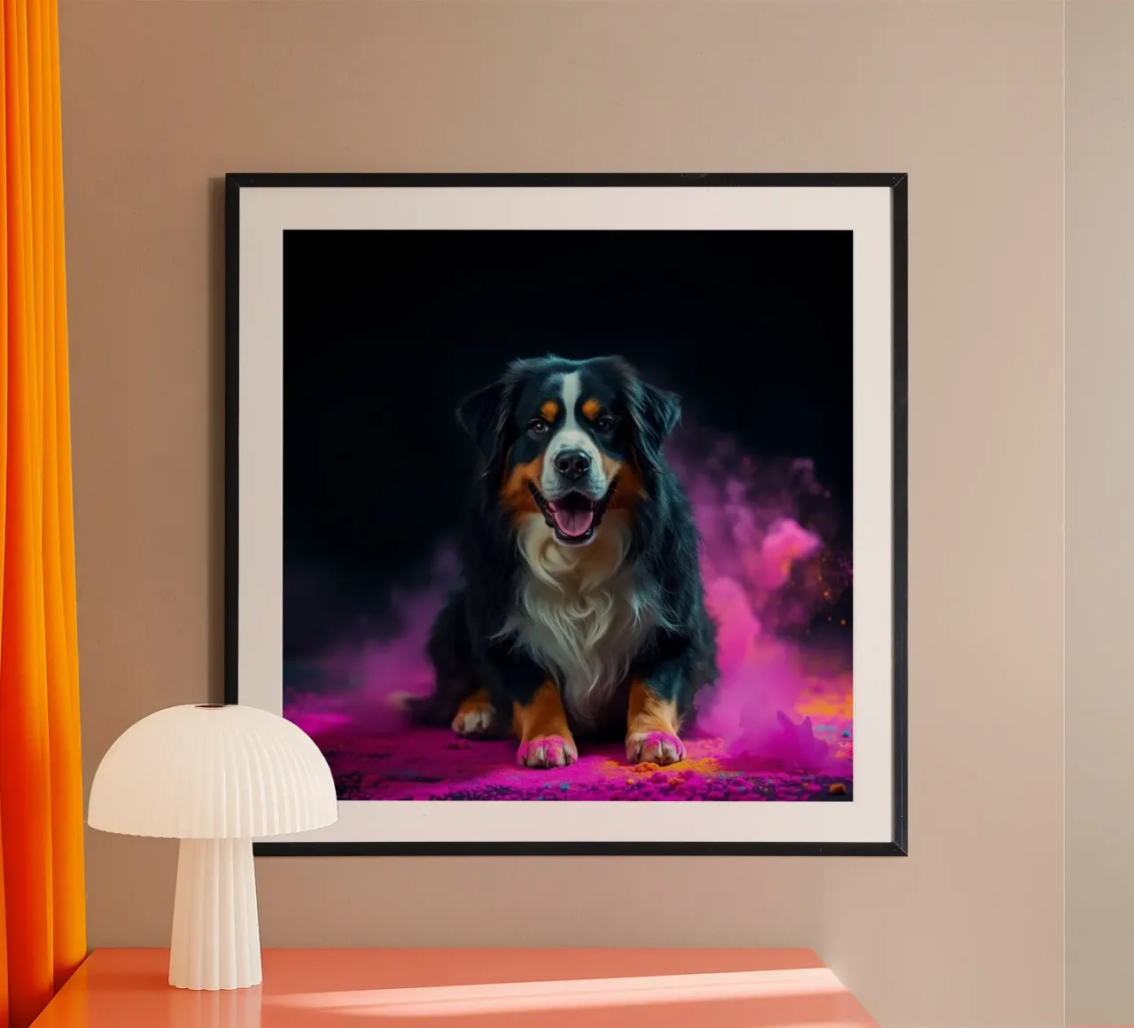 The colorful Bernese Mountain Dog #139 hahnemühle by Yumis.Beargang.and.Me