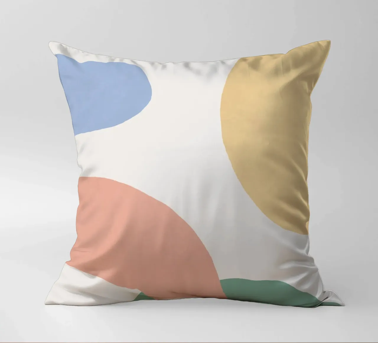 Scena di forme astratte - Colori pastello cuscino da MoonlightPrint