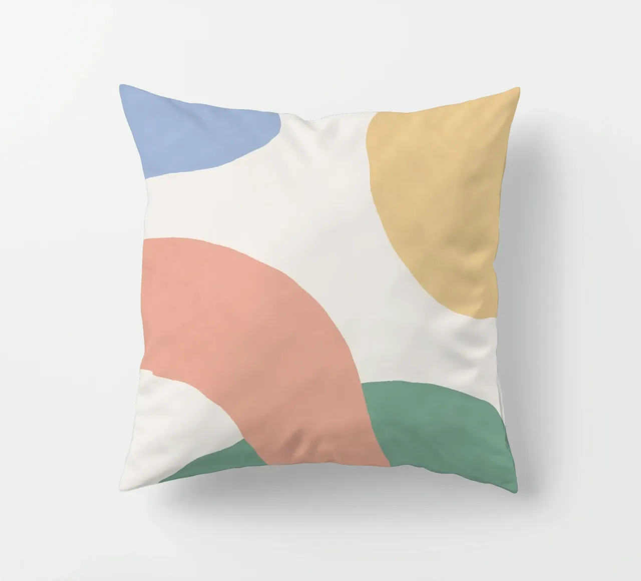 Scena di forme astratte - Colori pastello cuscino da MoonlightPrint