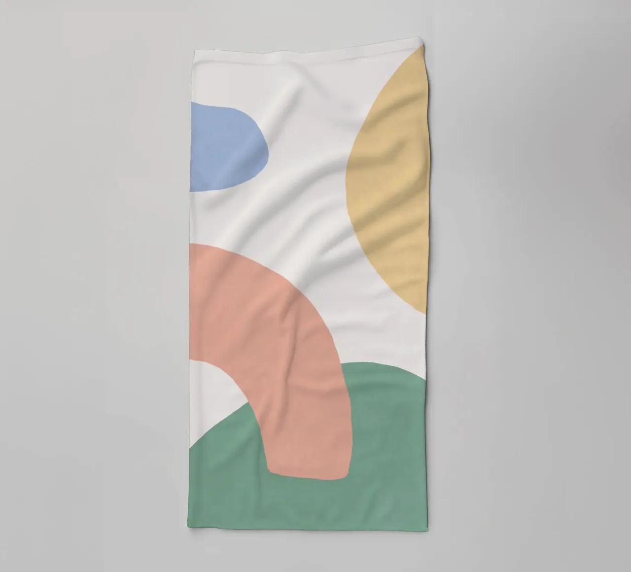 Scena di forme astratte - Colori pastello asciugamano da bagno da MoonlightPrint