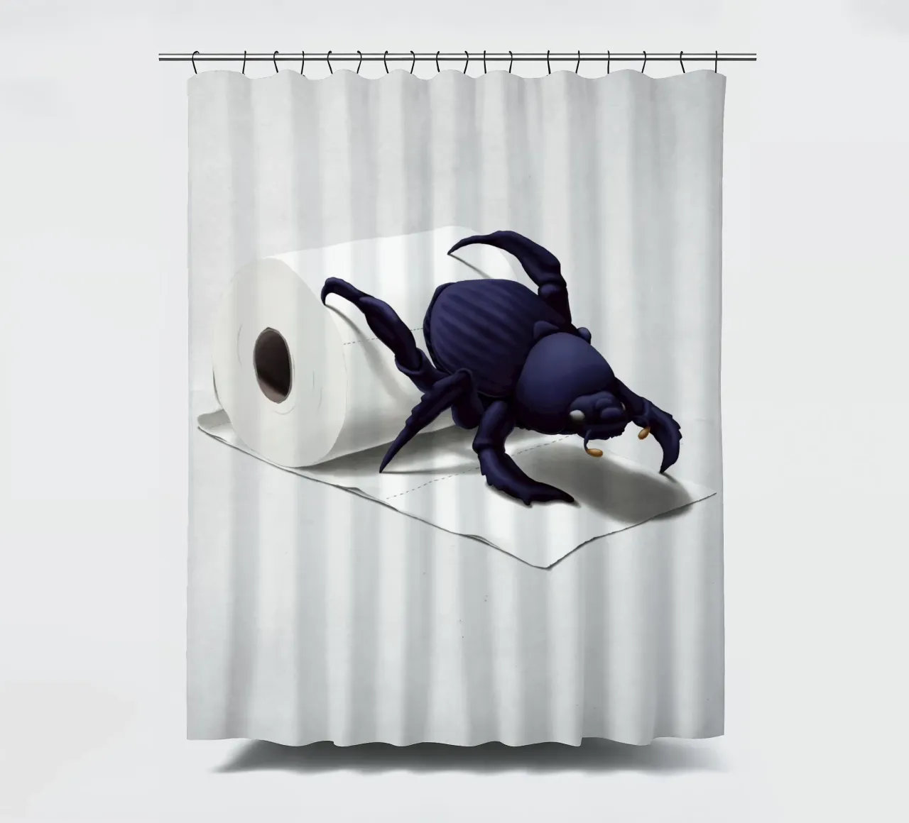 Shit Happens! (Wordless) tenda da doccia da Rob Art | Illustration