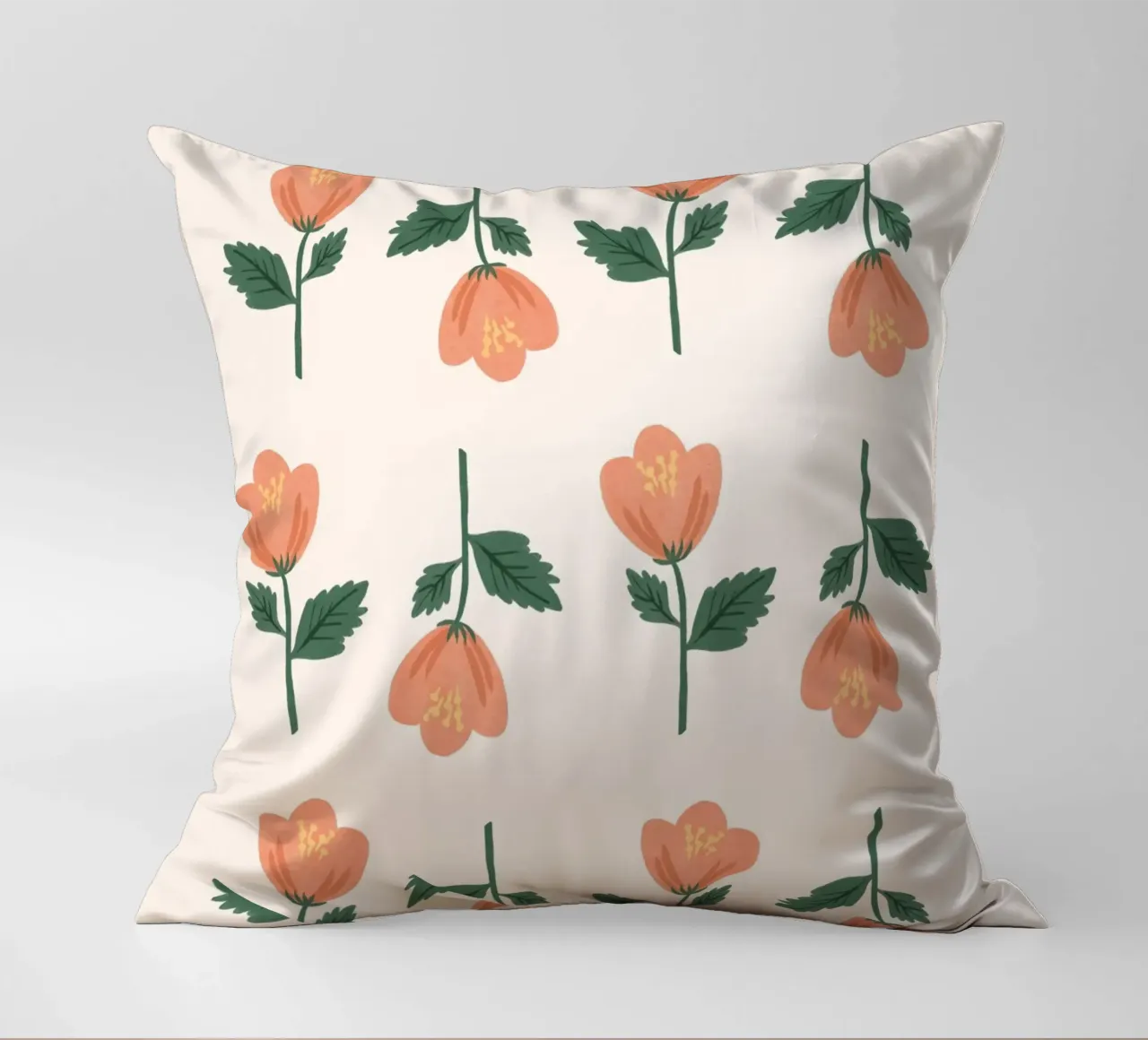 Modello a fiori rosa cuscino da MoonlightPrint