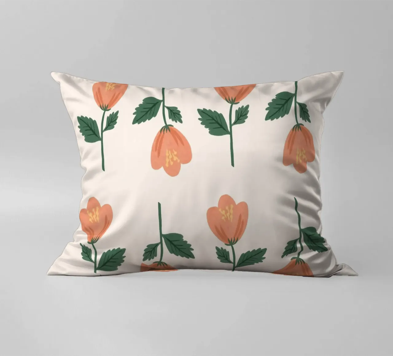 Modello a fiori rosa cuscino da MoonlightPrint
