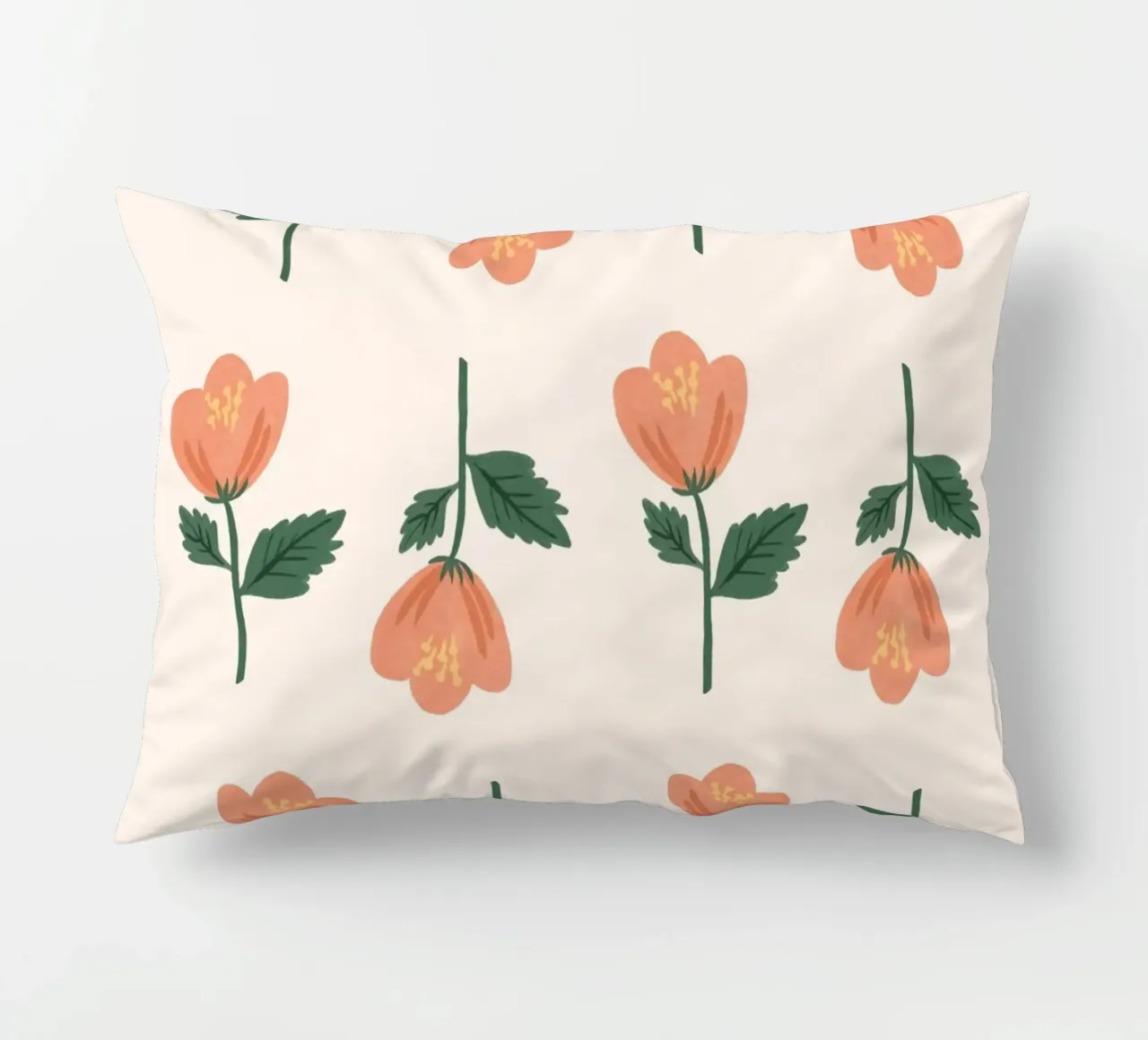 Modello a fiori rosa cuscino da MoonlightPrint