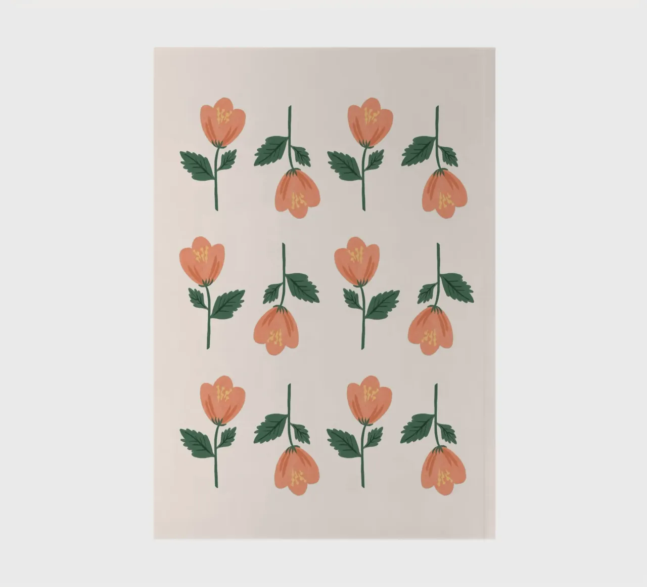 Pink Flower Pattern notebook by MoonlightPrint