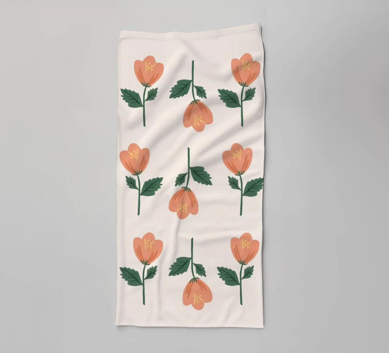 Modello a fiori rosa asciugamano da bagno da MoonlightPrint