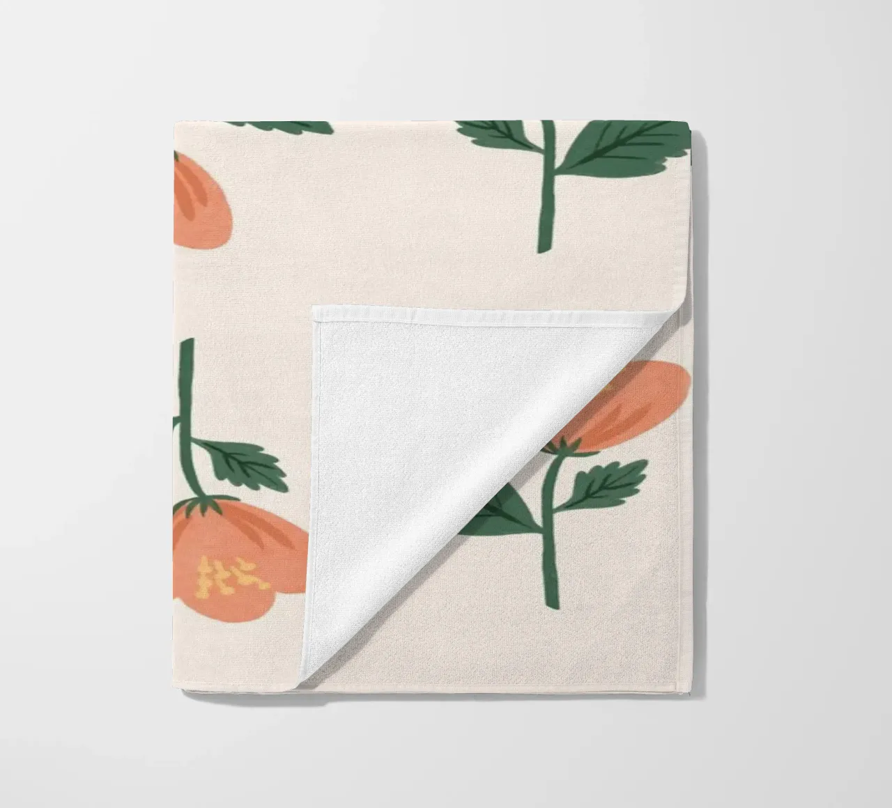 Modello a fiori rosa telo mare da MoonlightPrint