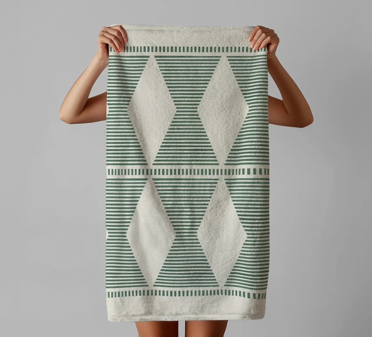 Boho sud-occidentale - Verde salvia asciugamano da bagno da MoonlightPrint