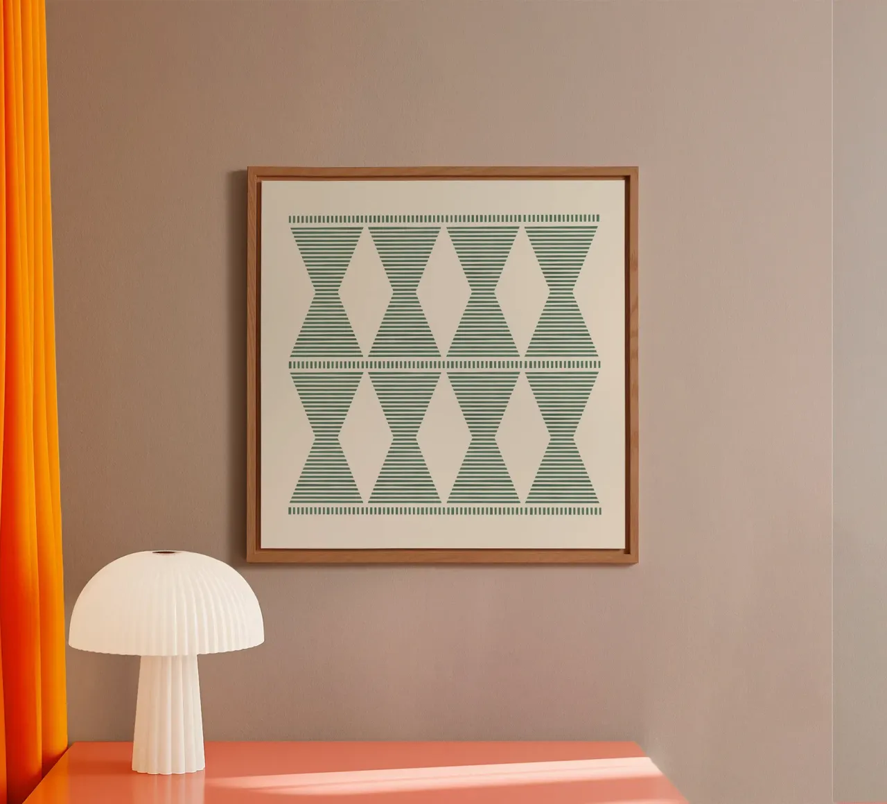 Boho sud-occidentale - Verde salvia alluminio dibond da MoonlightPrint