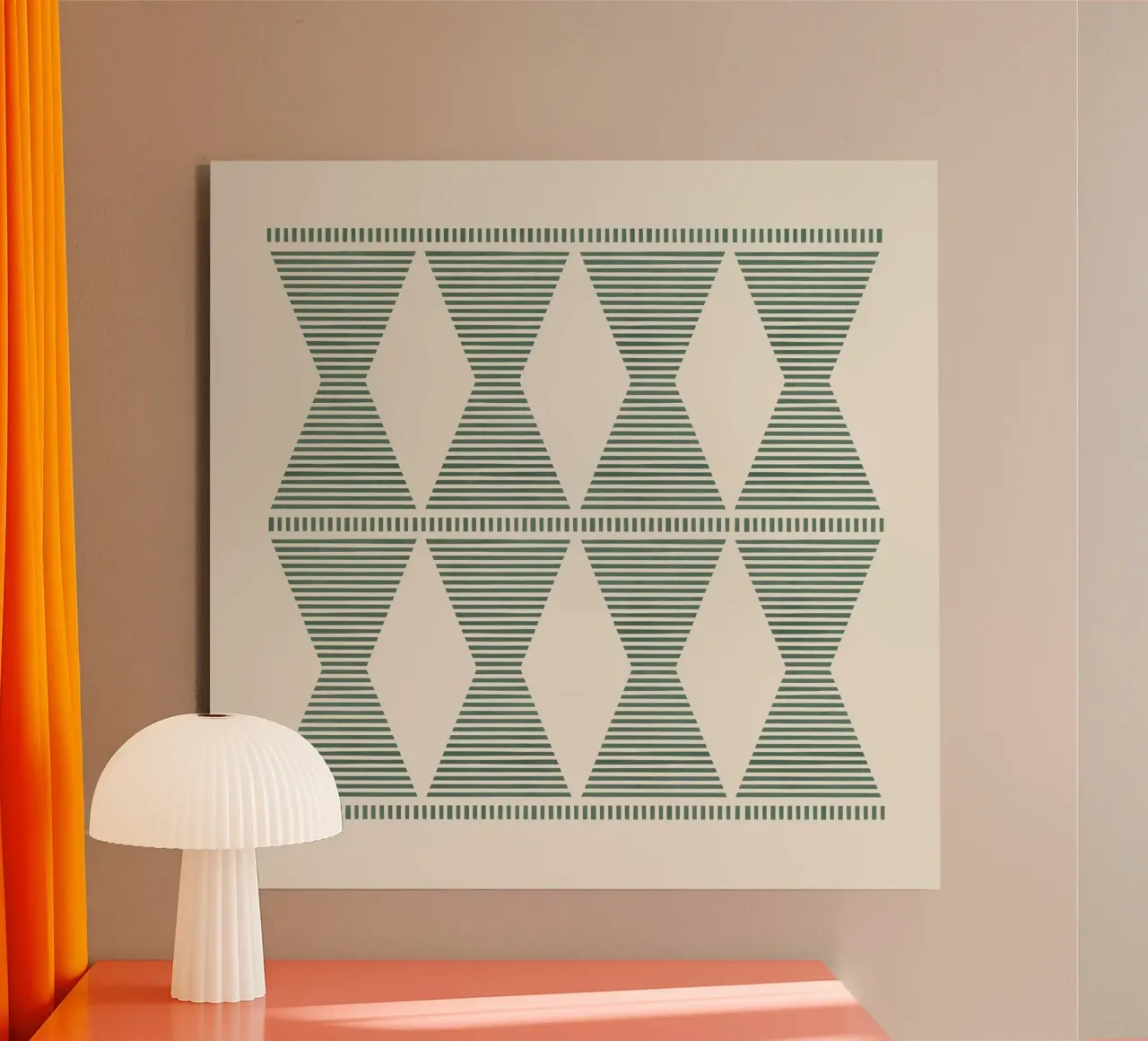 Boho sud-occidentale - Verde salvia alluminio dibond da MoonlightPrint