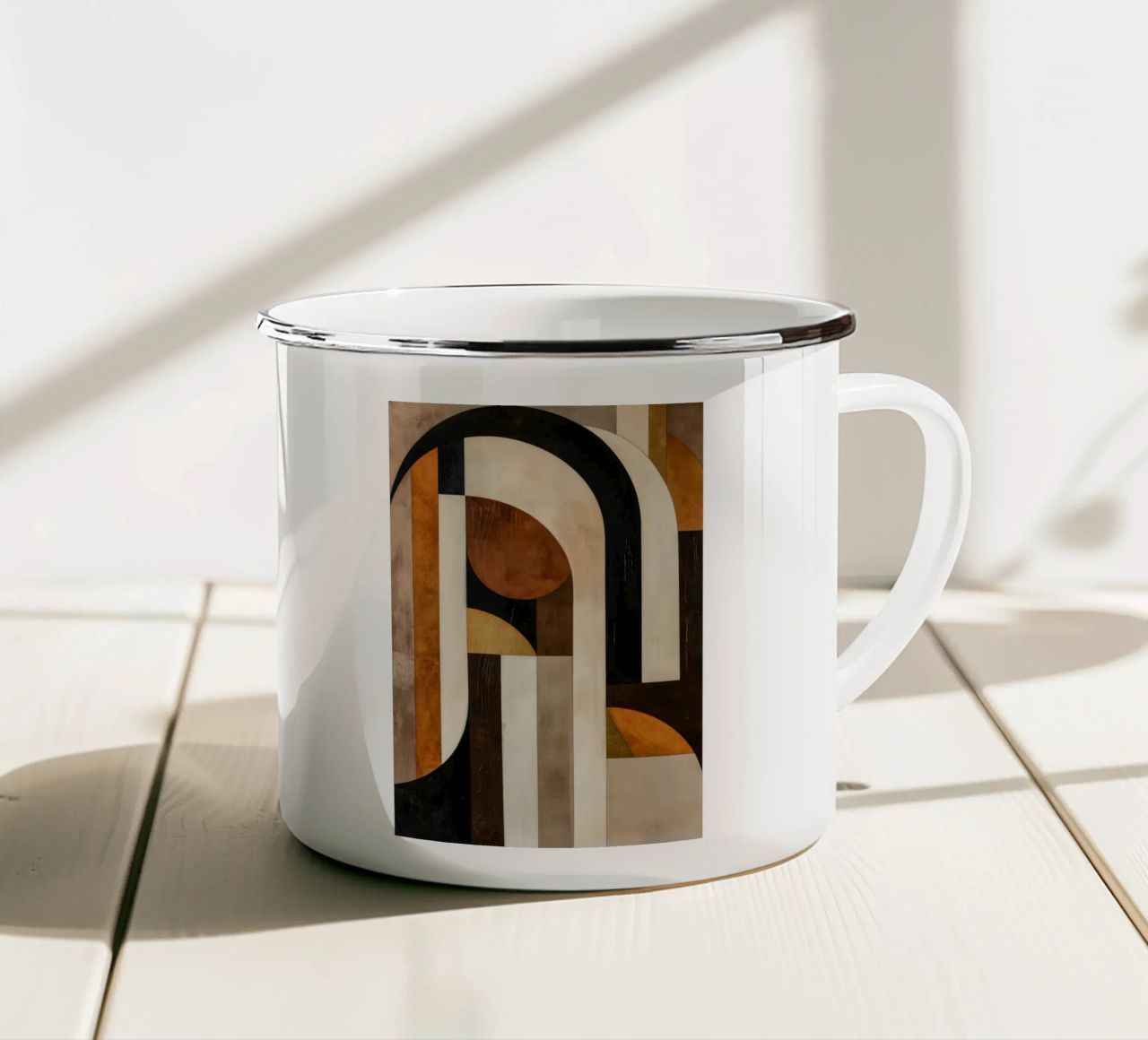 Astratto bohémien tazza in smalto da Imagine