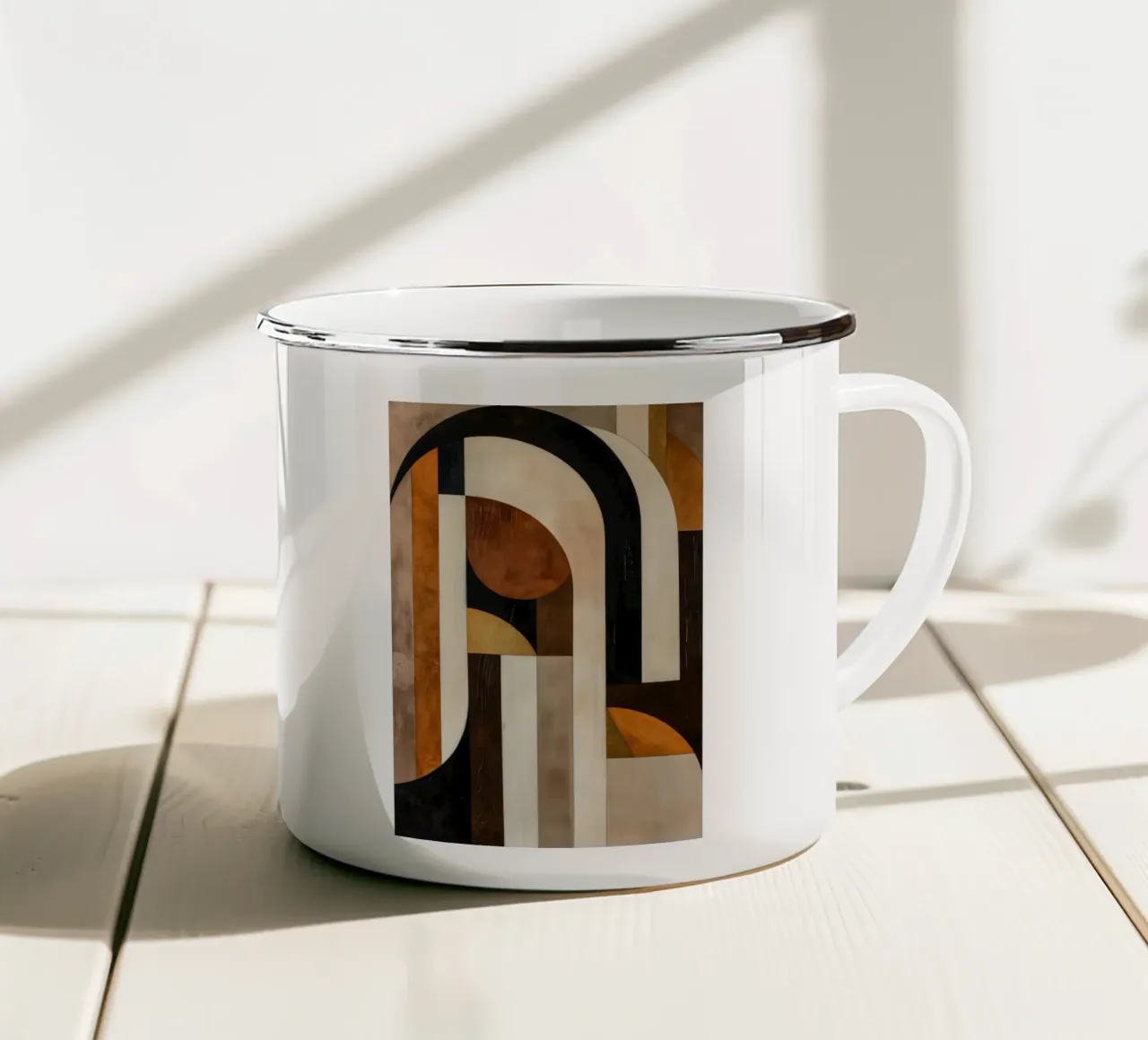 Bohemia abstracta taza de esmalte de Imagine