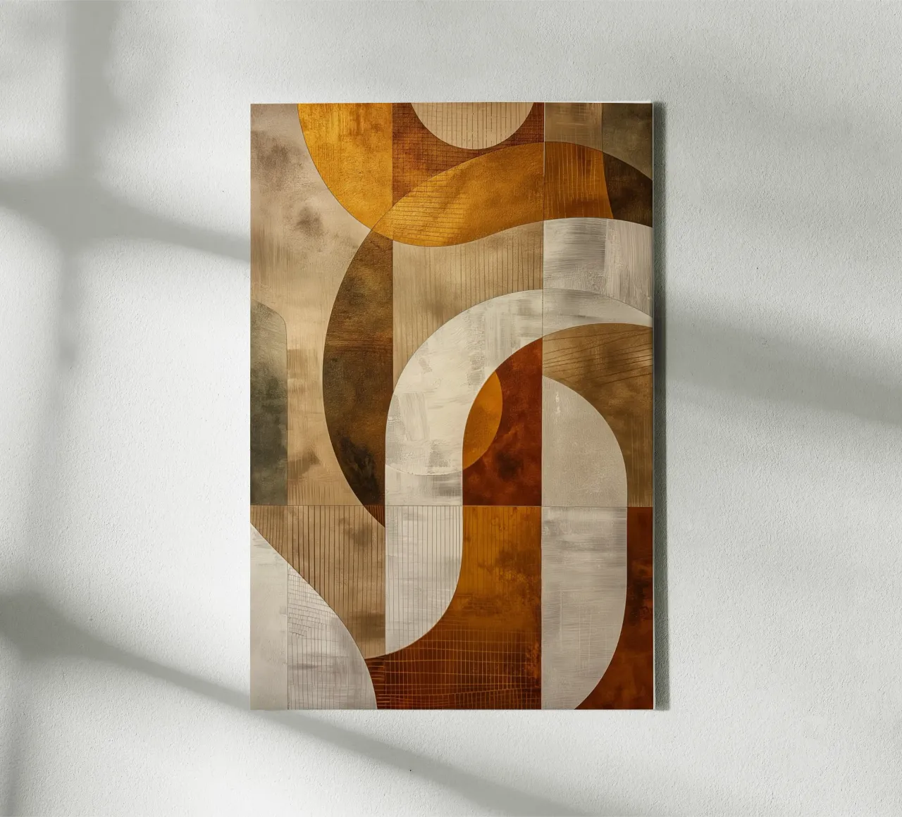 Abstract Scandinavian canvas with Floater frame by Imagine