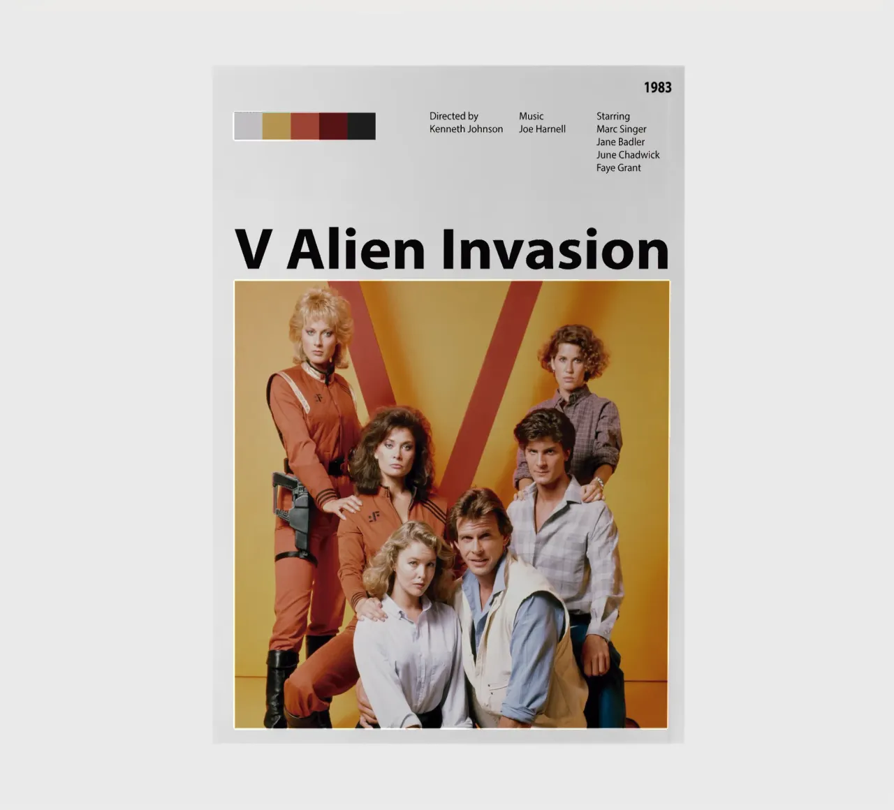 V Alien Invasion Notizbuch von 🎞 The Movie Wall