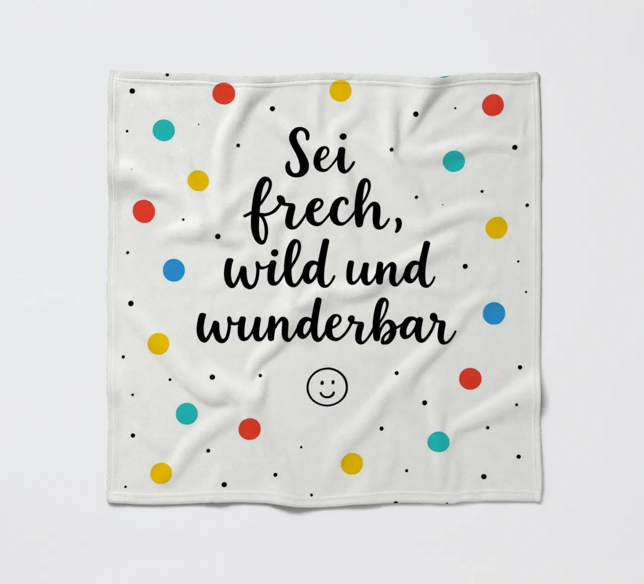 Sei Frech Wild Und Wunderbar coperta in pile da treechild