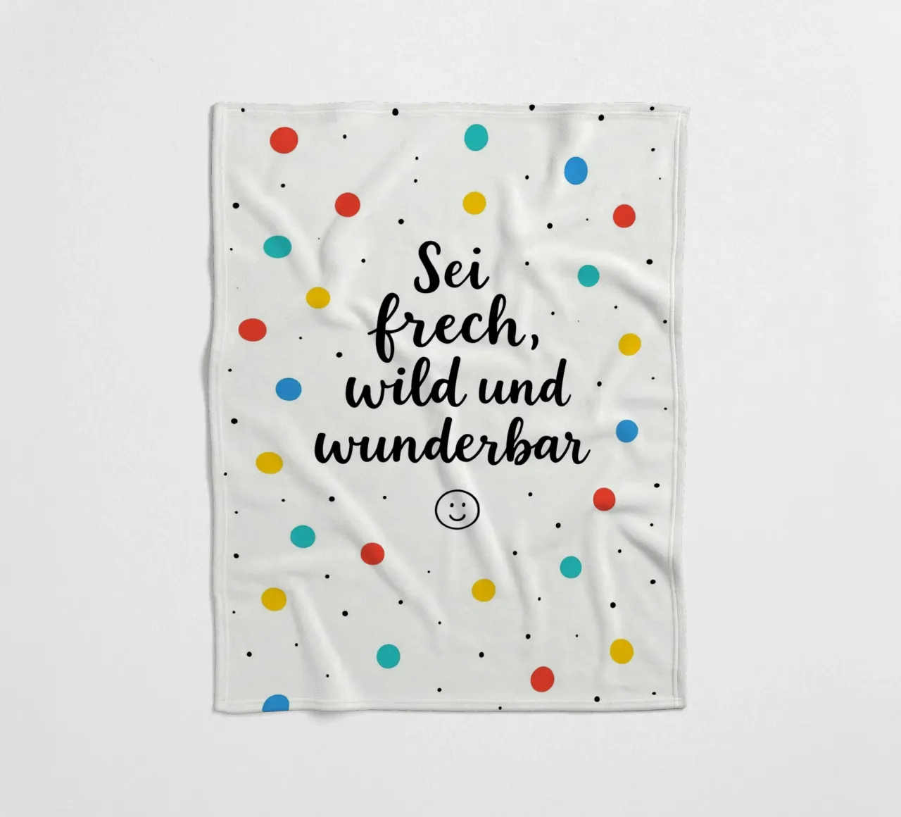 Sei Frech Wild Und Wunderbar coperta in pile da treechild