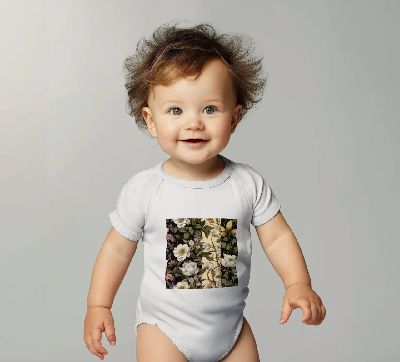 Botanici senza tempo body neonato maniche corte da Botanical Pattern House