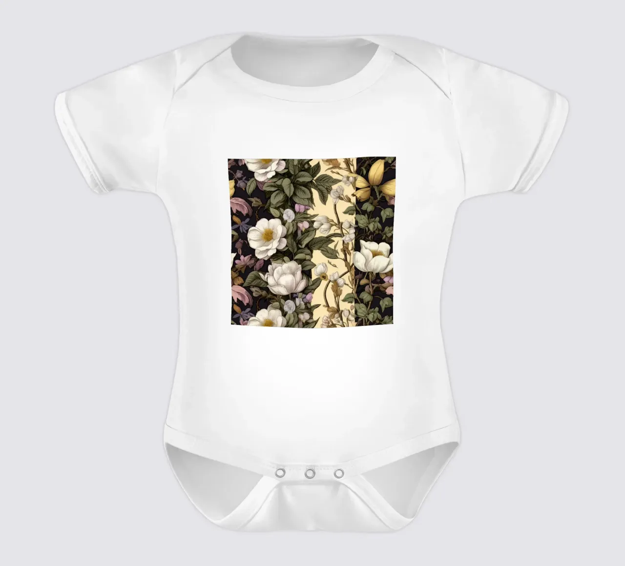 Botanici senza tempo body neonato maniche corte da Botanical Pattern House