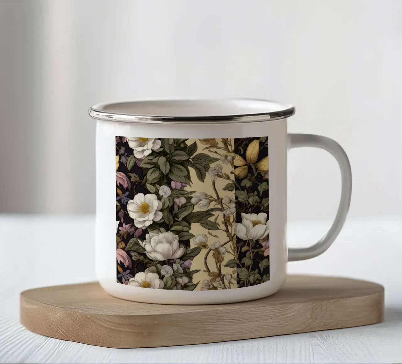 Botanici senza tempo tazza in smalto da Botanical Pattern House