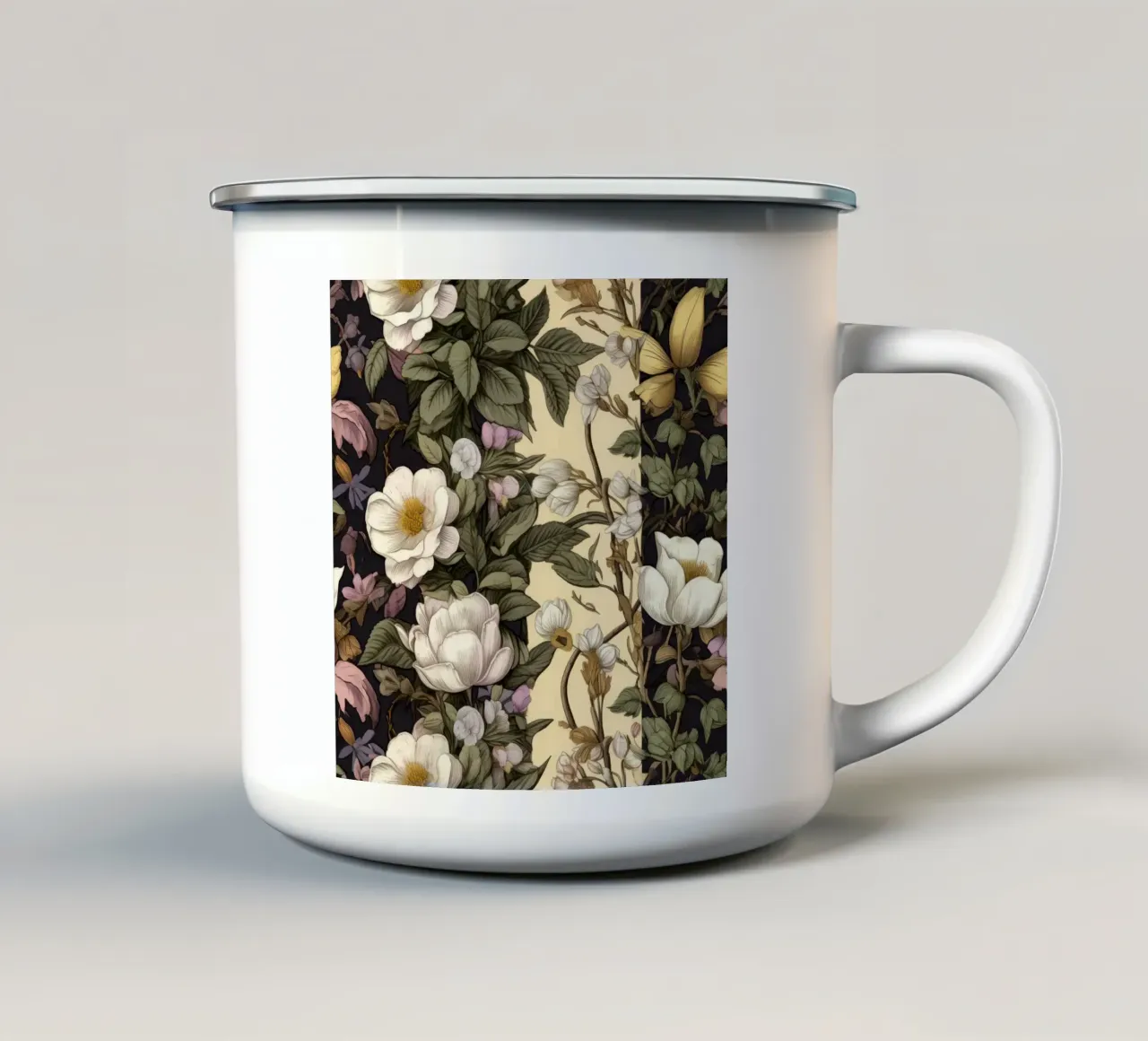 Botanici senza tempo tazza in smalto da Botanical Pattern House