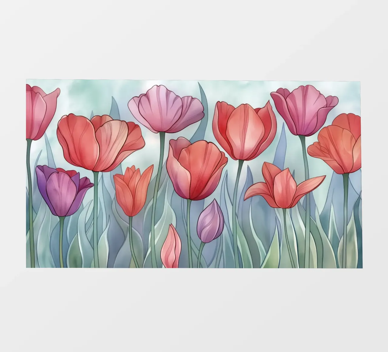 Tulipani pellicola backlit da Imagine