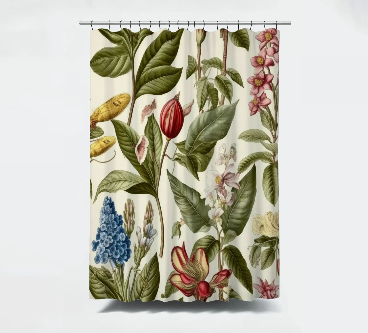 Zeitlose Botanik Duschvorhang von Botanical Pattern House