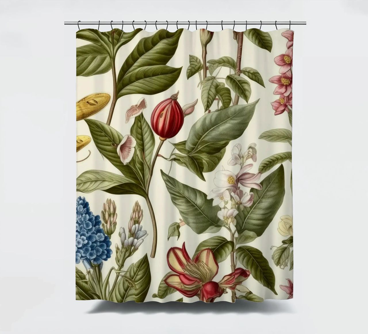 Zeitlose Botanik Duschvorhang von Botanical Pattern House