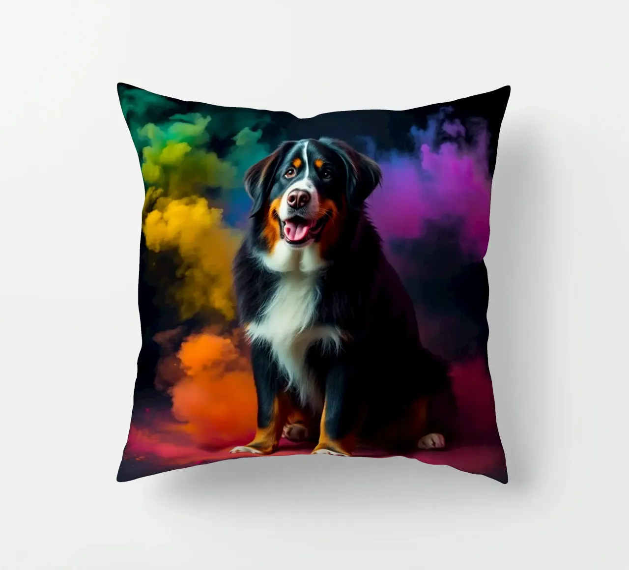 Le bouvier bernois coloré #143 coussin de Yumis.Beargang.and.Me