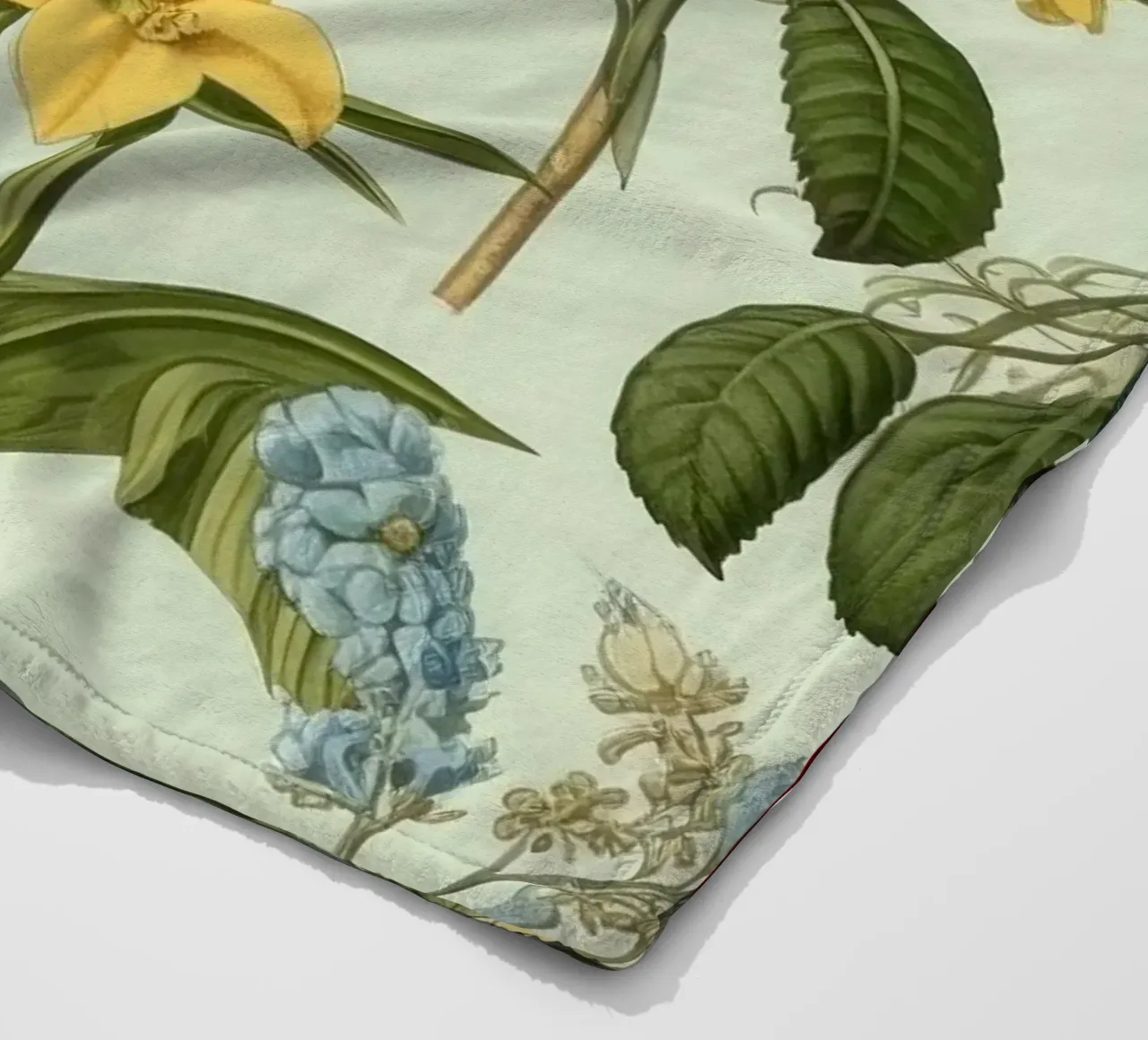 Timeless Botanicals fleece blanket by Botanical Pattern House