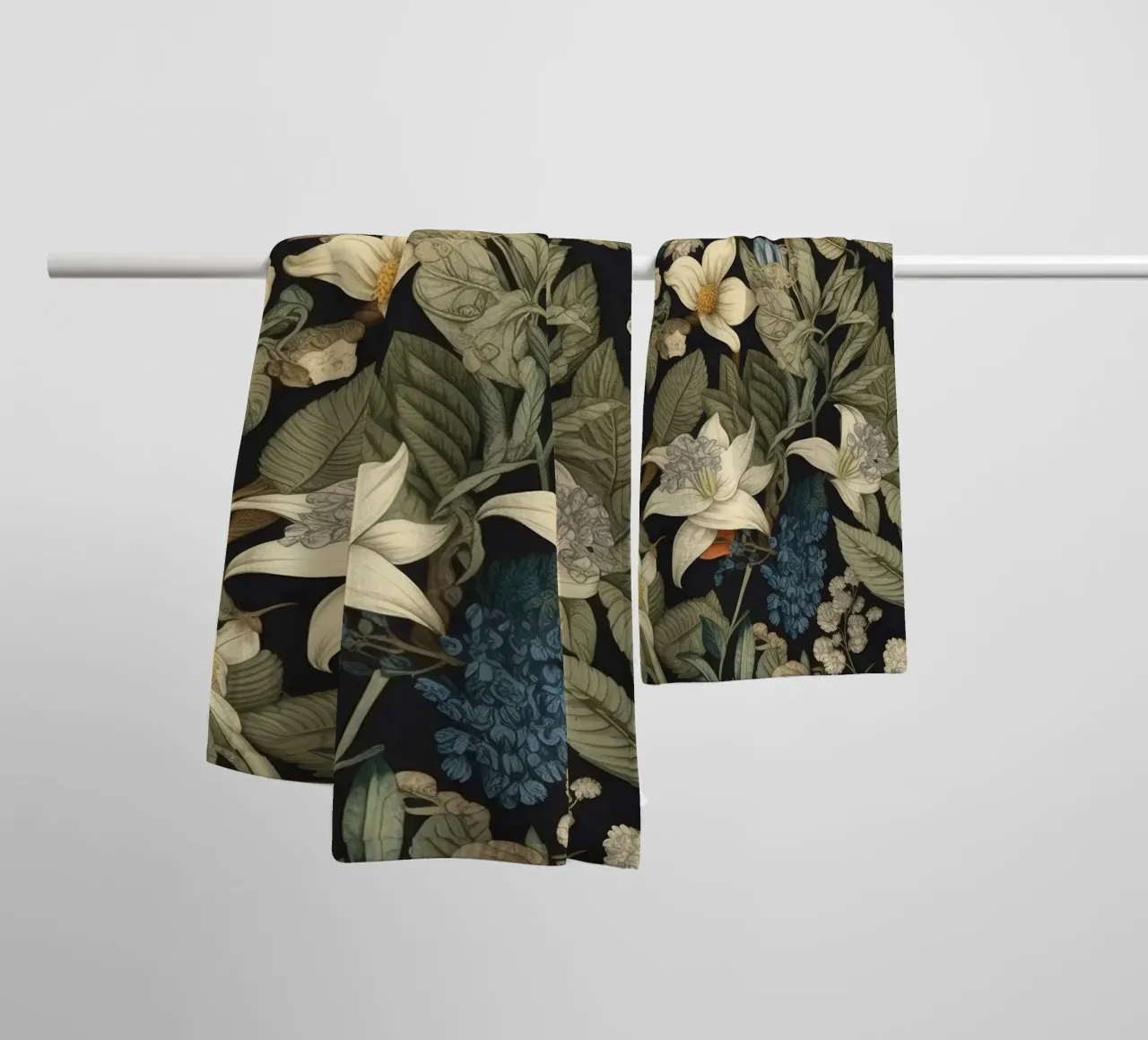 Timeless Botanicals towel by Botanical Pattern House