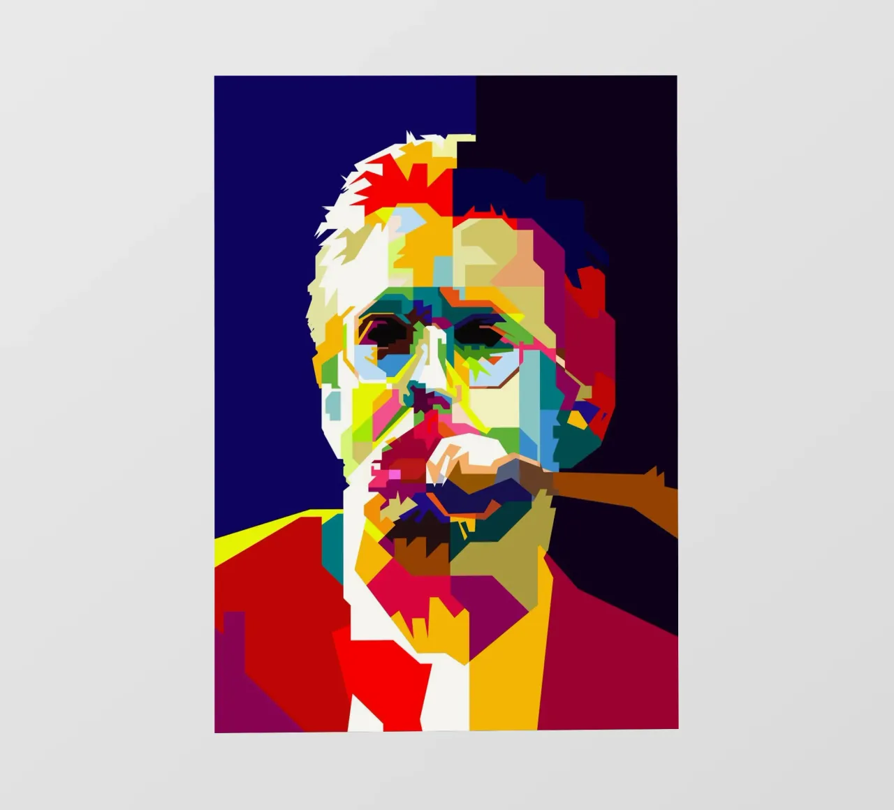 Eric Clapton chitarrista blues WPAP Trending Now pellicola backlit da Artkreator