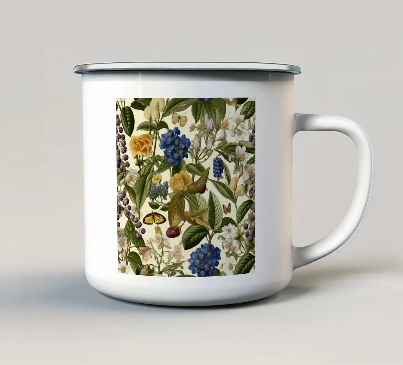 Botanici senza tempo tazza in smalto da Botanical Pattern House